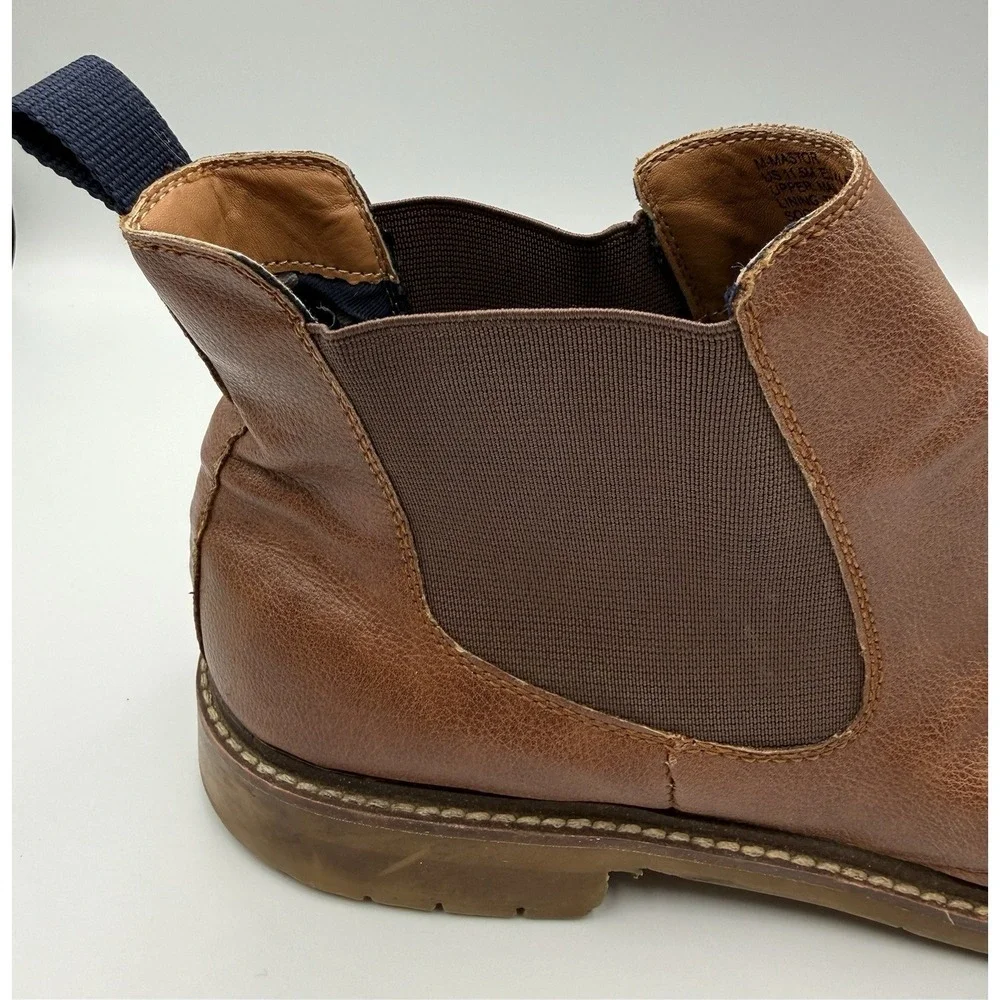 Steve Madden M‎ Master Mens 11.5 Brown Chelsea Boots Pull On Ankle